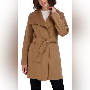 Tahari Camel Wrap Coat NEW WITH TAGS